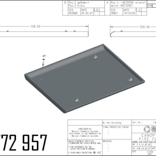 140772957 - HAUBE 730 FOR HOSE COLUMN MONOCHROME POWDER COATED
